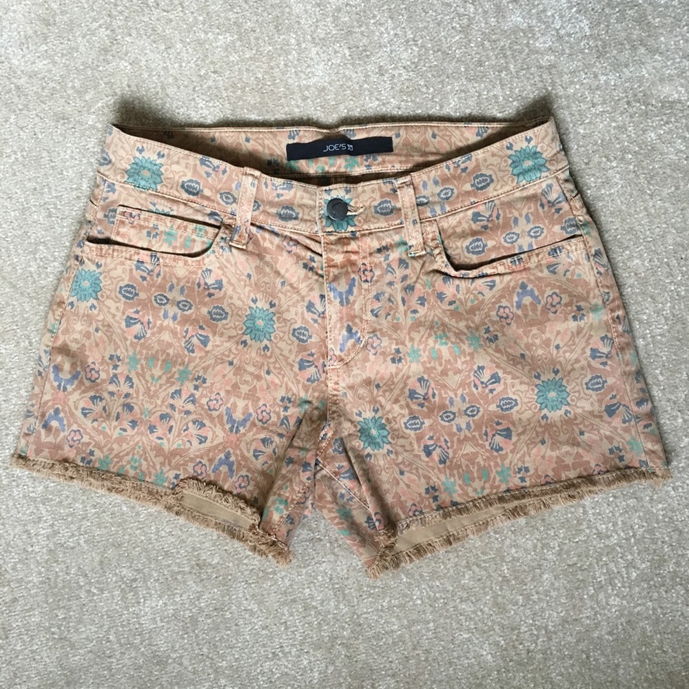 Anthropologie Joe's Floral Jacquard Shorts sz 27
